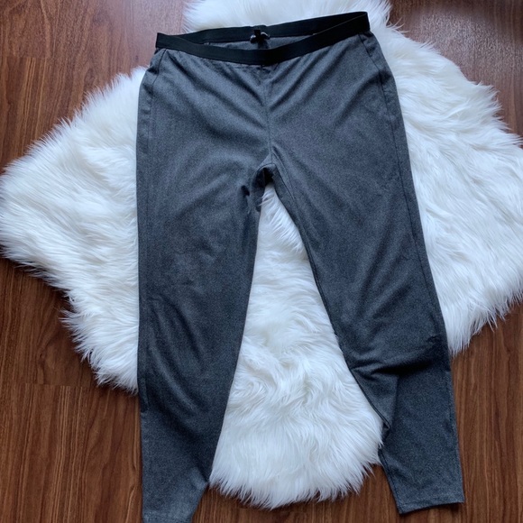 Eileen Fisher Herringbone Polyester Pants - Grey - Picture 6 of 8